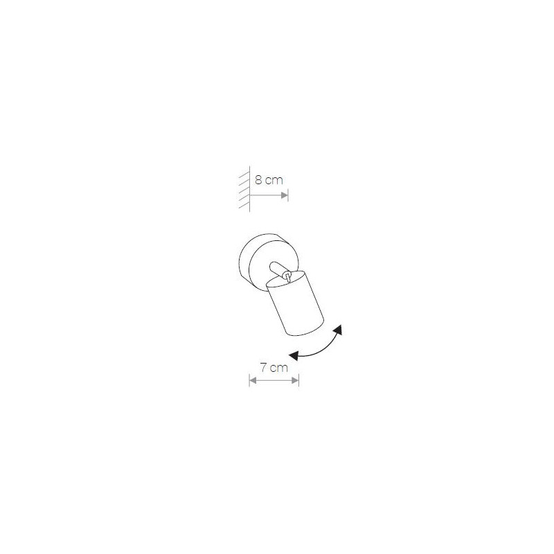 Applique EYE SPOT I 1xGU10 - graphite 