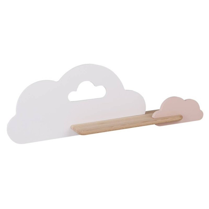 Applique murale avec étagère CLOUD 5W 4000K - blanc / rose 