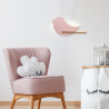 Applique murale avec étagère KIDS BIRD LED 5W 4000K - rose 