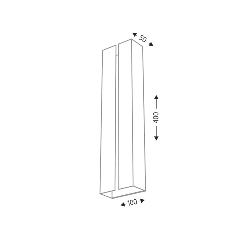 Applique murale ASAHI LED 12,4W 3000K - blanc 