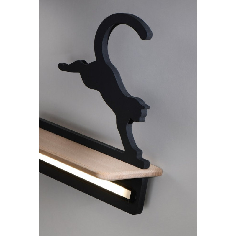 Applique murale CAT 21-75642 LED 5W 4000K - noir / bois 