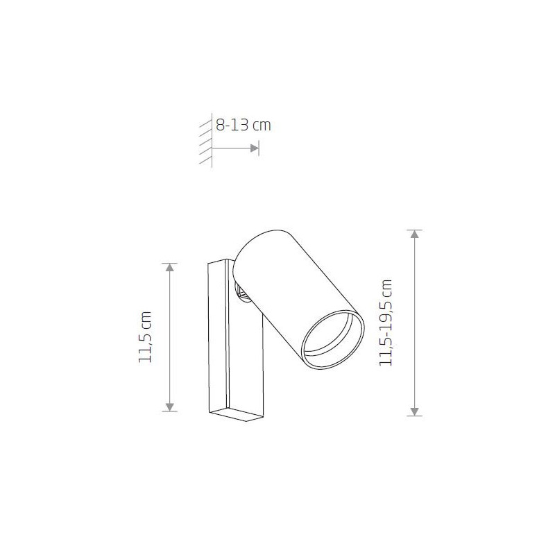 Applique MONO GU10 - blanc / laiton 