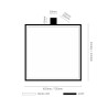 Applique murale IZUMI anneau ext. LED 36W 4000K CRI90 - noir 