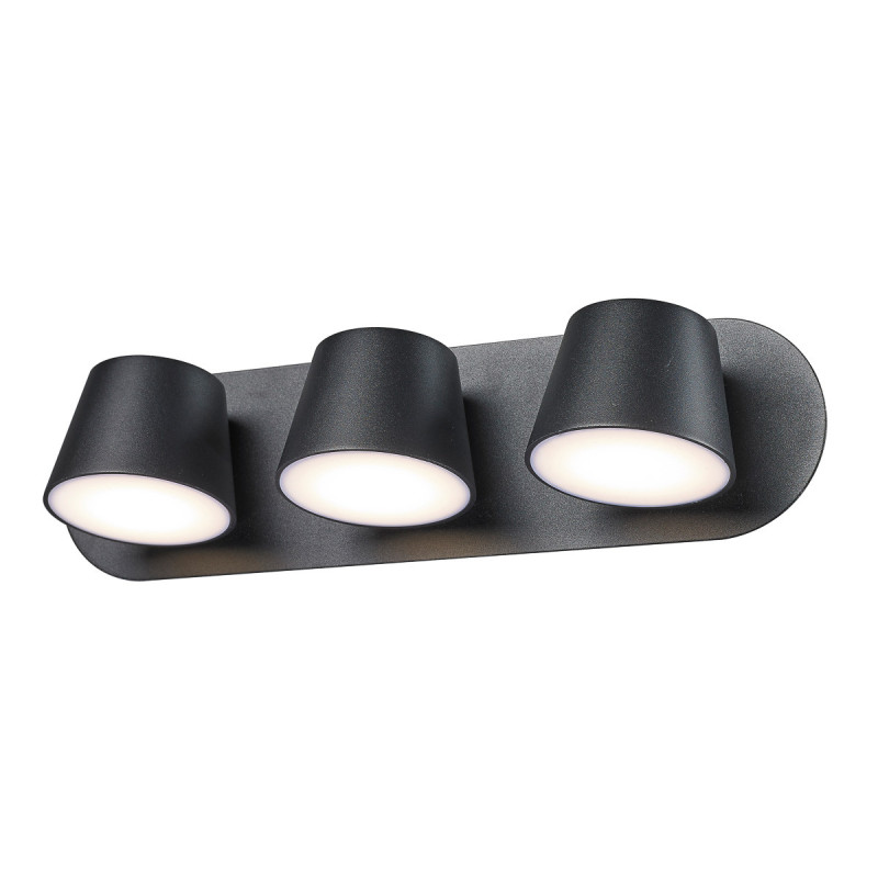 Applique KUOLA 3 LED 18W 3000K - noir 