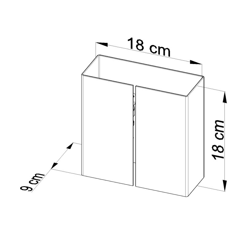 Applique LINEA 2 G9 - blanc 