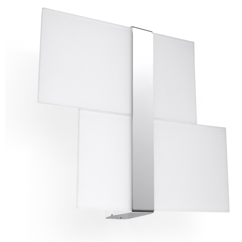 Applique MASSIMO 2 G9 - chrome / blanc 