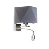 Applique MESSA E27 + LED - chrome / gris 