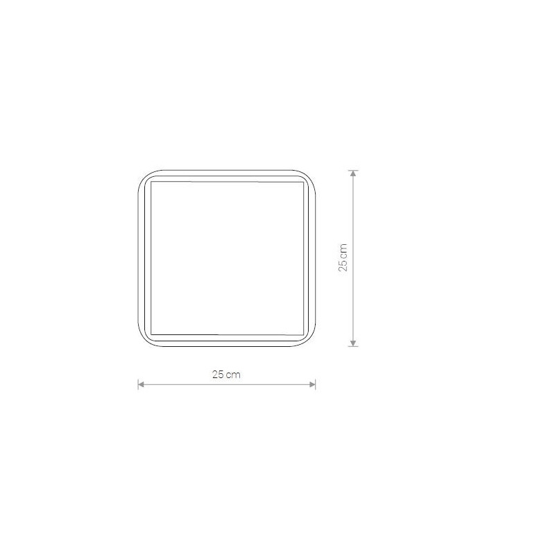 Plafonnier TAHOE E27 IP44 - chrome 