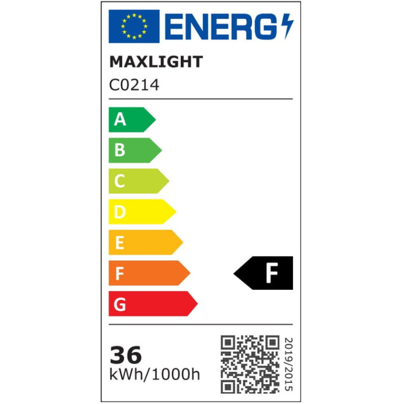 Plafonnier ROUNDY LED 36W 4000K IP54 DIM - noir 