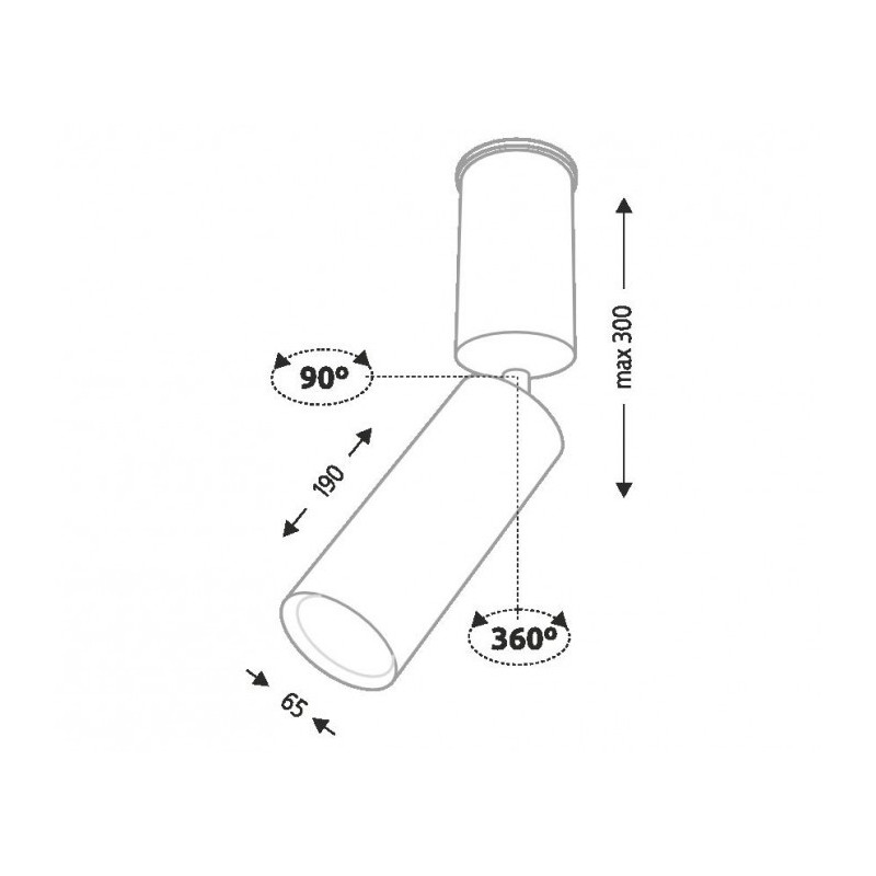 Plafonnier SHIMA GU10 - blanc 