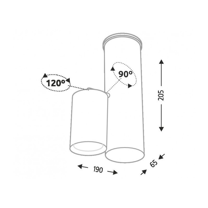 Plafonnier SHIMA GU10 - blanc 