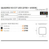 QUADRO 50 CCT LED 60W 2700K-6500K plafond - or 