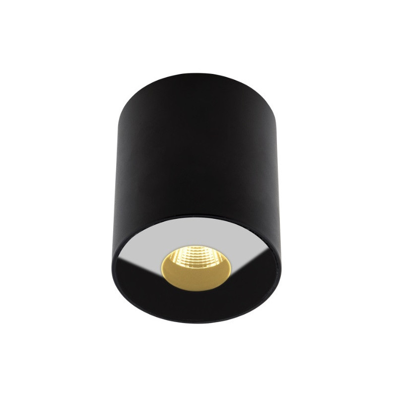 Plasma LED 13W 3000K IP54 plafonnier apparent - noir 