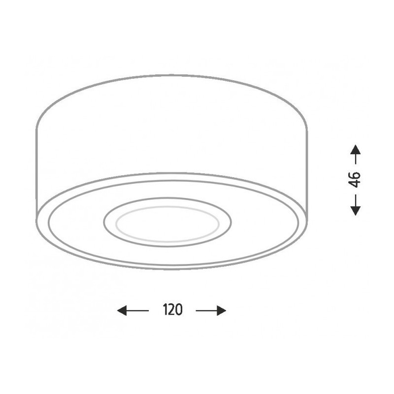 Plafonnier LED ENA IL 7204 - blanc 