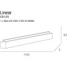 Plafonnier LINEAR LED 36W 4000K - blanc 