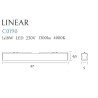 Plafonnier LINEAR LED 18W 4000K - noir 