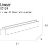 Plafonnier LINEAR LED 18W 4000K - blanc 