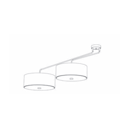 Luminaire Suspension HAWK VI 6xE27 - blanc avec Abat-Jour