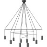 Suspension luminaire Plafonnier IMBRIA X GU10 - noir