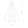 Lampe Suspendue design Plafonnier IMBRIA VI GU10 - blanc