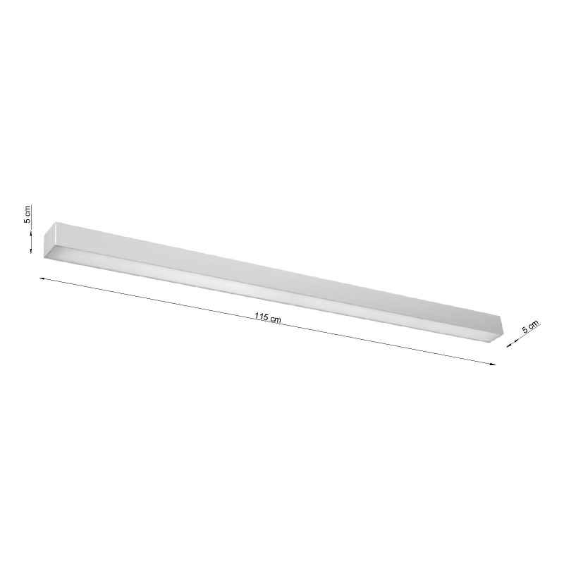 Plafonnier PINNE LED 38W 4000K - aluminium 