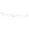 Plafonnier PINNE LED 48W 3000K - blanc 