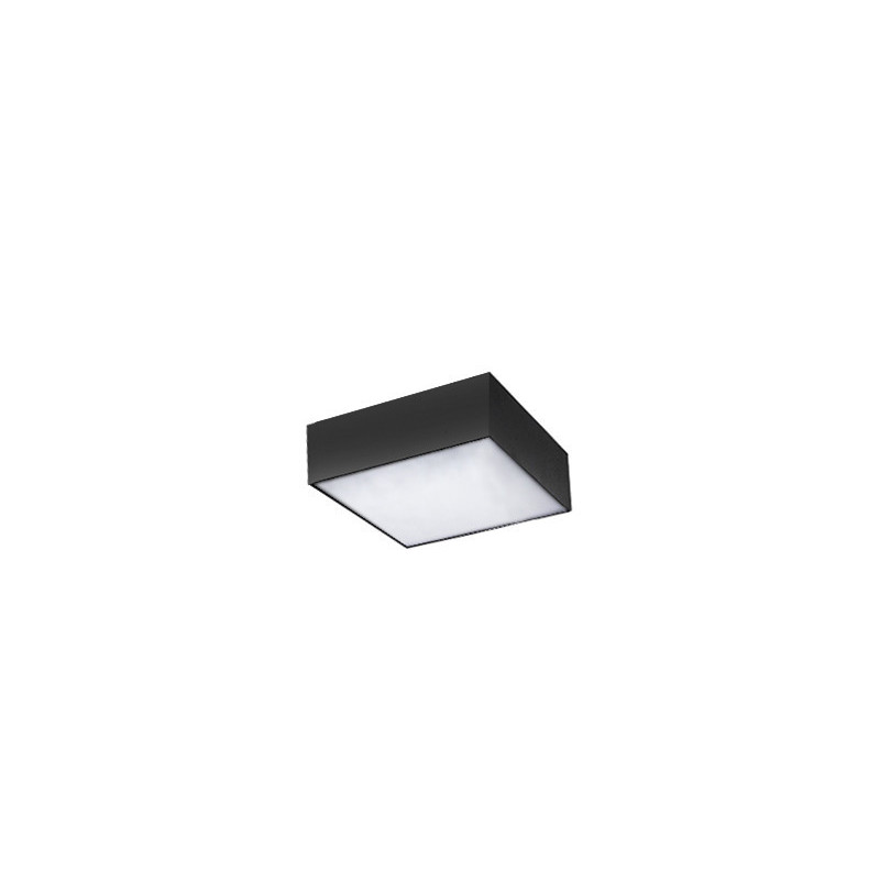 Plafonnier MONZA SQ 22 LED 20W 3000K noir 