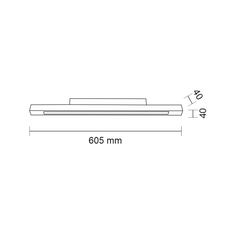 Plafonnier OTARU LED 19,2W 3000K IP44 - noir 