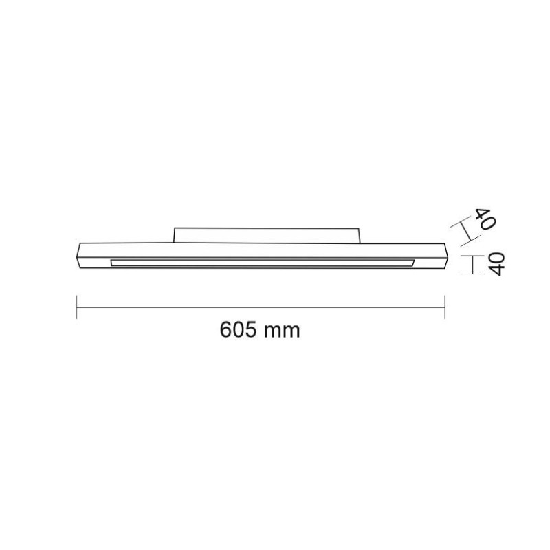 Plafonnier OTARU 8619 LED 16W 4000K - noir 