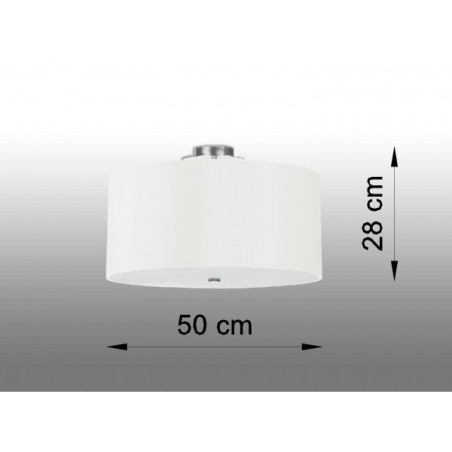 Plafonnier OTTO 50cm 5xE27 - blanc 