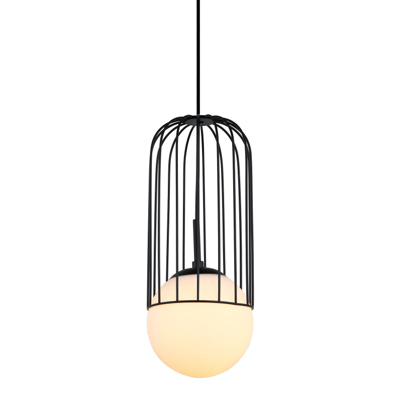 Suspension luminaire MATTY E27 15cm - noir