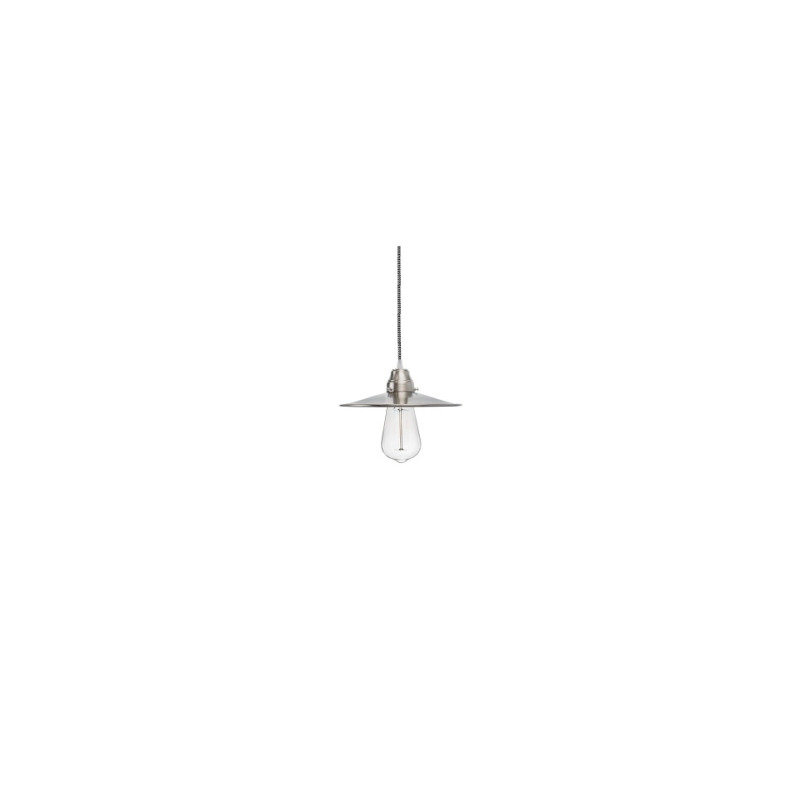 Luminaire Suspension Industriel Loft JAZZ E27 - nickel rayé