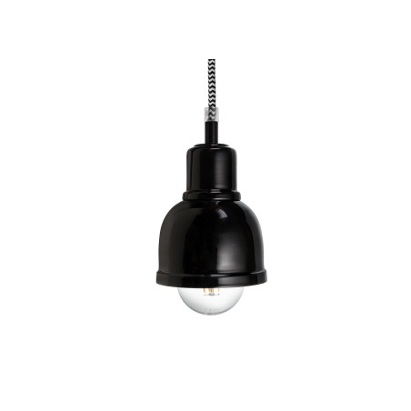 Suspension industrielle Design loft PUNK E27 - noir