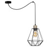 Luminaire Suspension Industriel PRIMO araignée E27 - noir