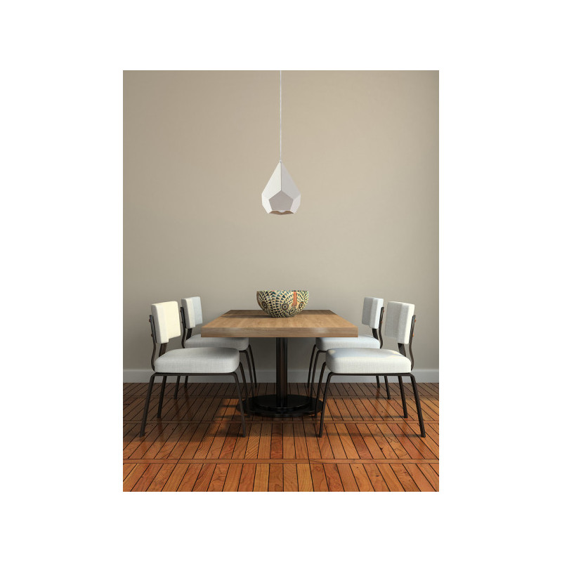 Lampe Suspendue design PAVLUS E27 - blanc / céramique