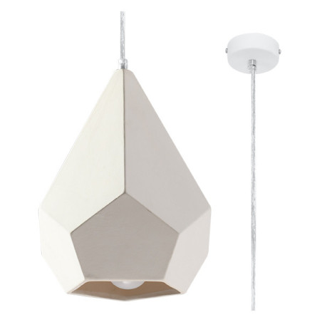 Lampe Suspendue design PAVLUS E27 - blanc / céramique