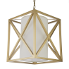 Lampe Suspendue design NEW YORK E27 blanc, or