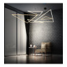 Suspension Design ORIGAMI LED petit 26W noir ou blanc