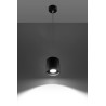 Suspension luminaire design ORBIS 1 GU10 - noir