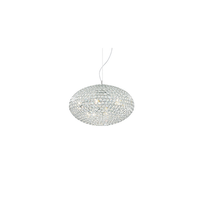 Suspension ORION SP6 E14 chromé Cristal