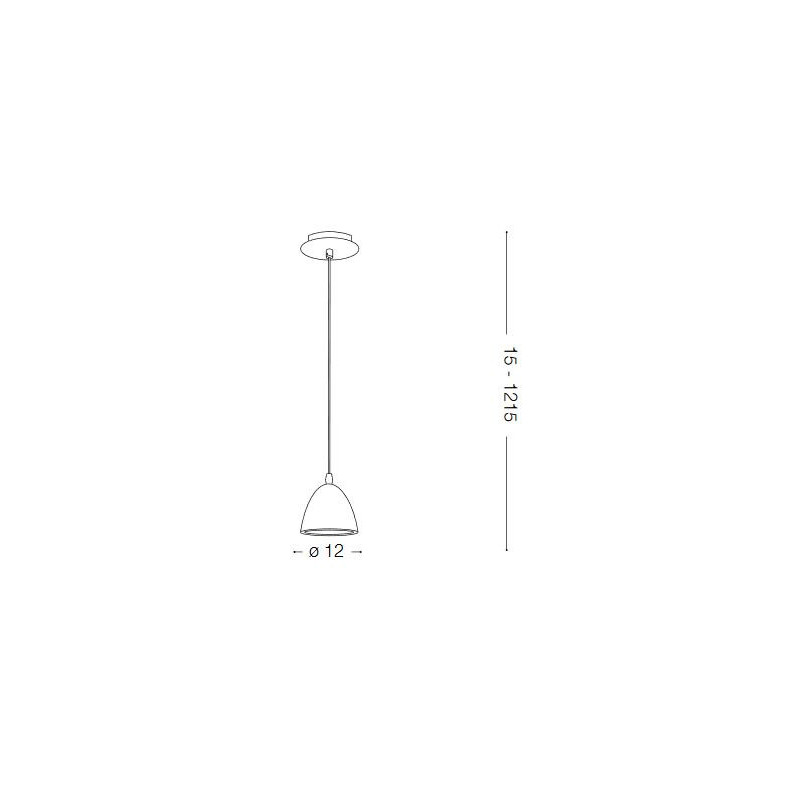 Suspension industrielle Design OIL 4 SP1 Cemento GU10 - ciment