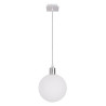 Lampe Suspendue design ODEN 15cm G9 - chrome / blanc