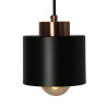 Lampe Suspendue design OLENA E27 - noir / cuivre