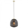 Suspension luminaire design GLEN E27 - laiton / fumé