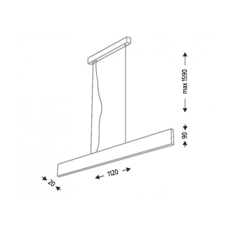 Suspension Design HIOKI LED 15W - blanc