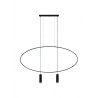 Lampe Suspendue design HOLAR 2xGU10 - noir