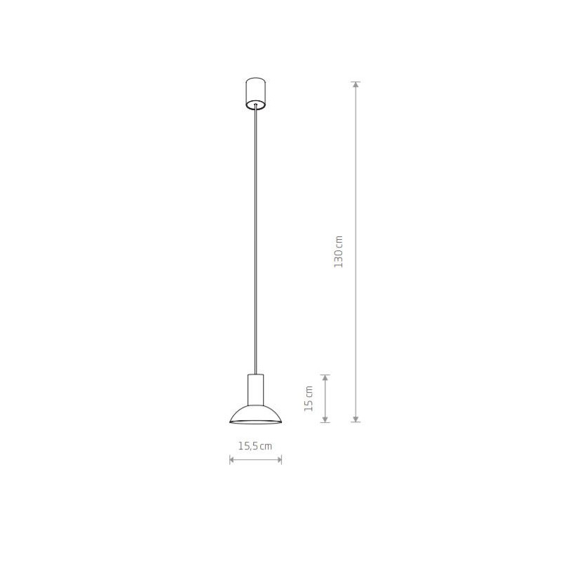 Lampe Suspendue design HERMANOS C GU10 - noir / laiton