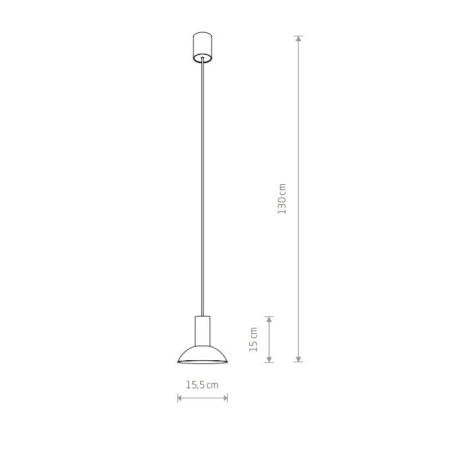 Lampe Suspendue design HERMANOS C GU10 - noir / laiton