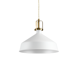 Lampe Suspendue design ERIS-2 SP1 E27 - or / blanc