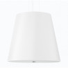 Suspension luminaire design GENEVE 50cm 3xE27 - blanc